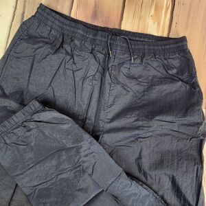 Vtg Reebok Track Pants Joggers Mens XL Navy Blue Lined Drawstring‎ Athletic